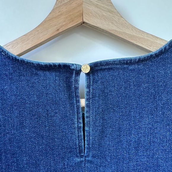 Draper James Denim Shift Dress, size 2 - Picture 4 of 5